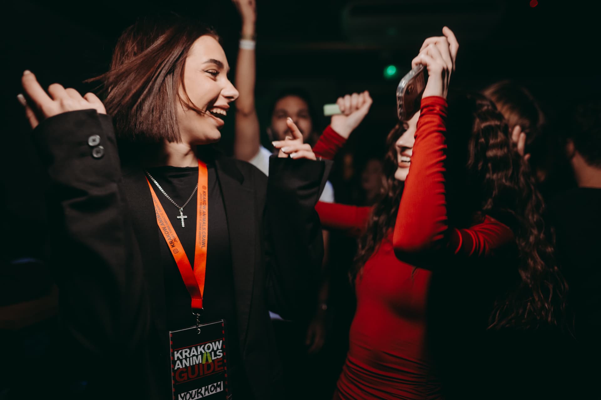 Guests playing pong party games in Krakow
