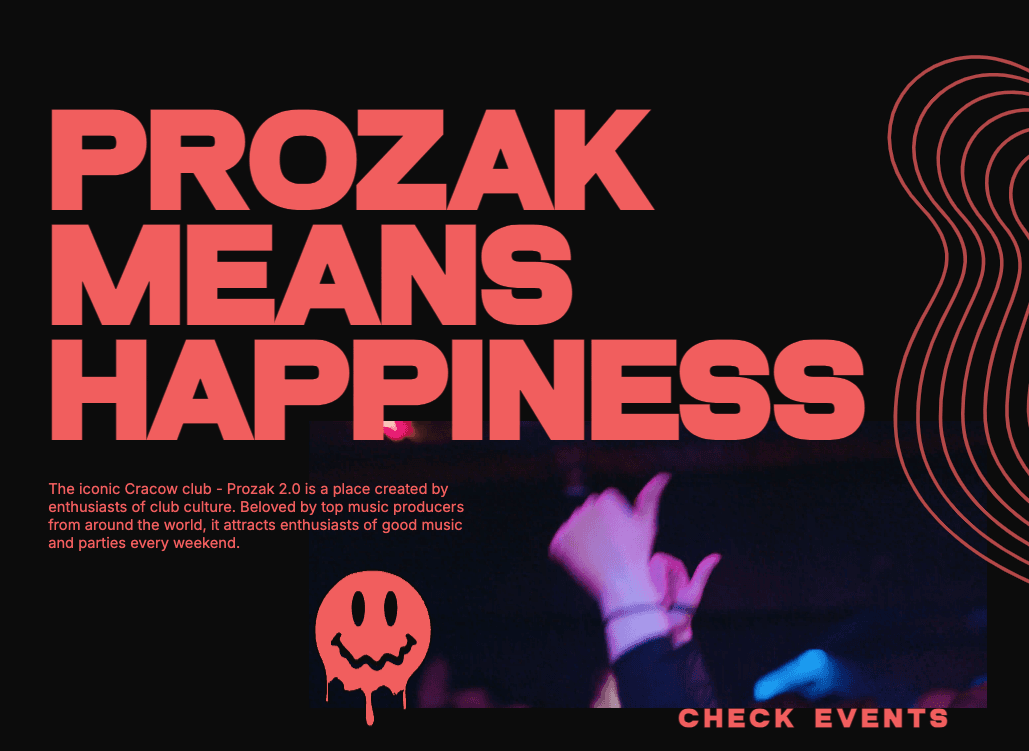 Prozak 2.0 club entrance in Krakow